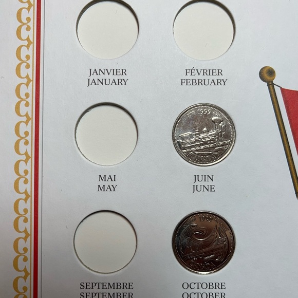 Partial 1999 Canada 25 Cent Coin Collection - Picture 3 of 14